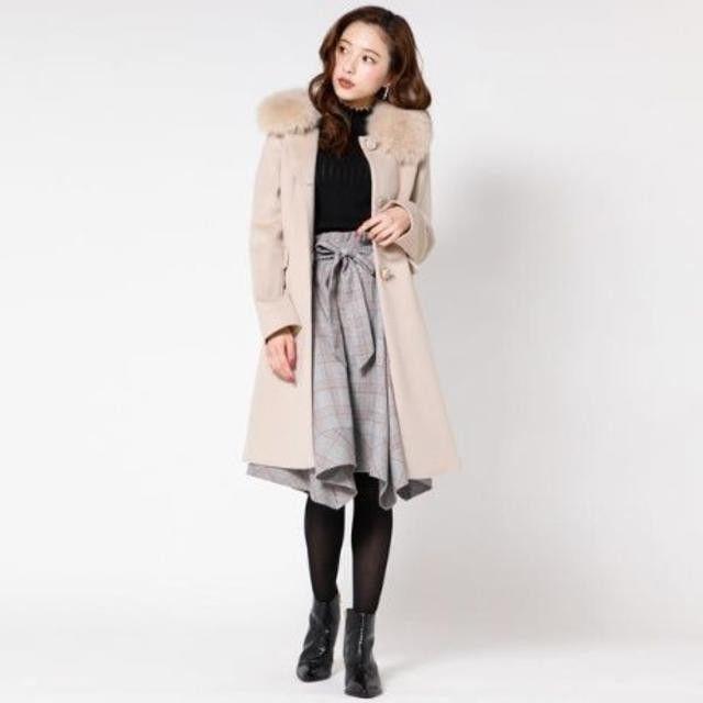 新品、未使用、タグ付き!QUEENS COURT 3Wayファー付きロングコート