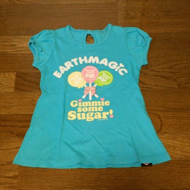 EARTHMAGIC(アースマジック)のアースマジック　ブルーTシャツ140 キッズ/ベビー/マタニティのキッズ服女の子用(90cm~)(その他)の商品写真