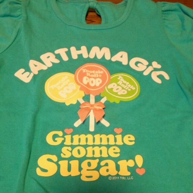 EARTHMAGIC(アースマジック)のアースマジック　ブルーTシャツ140 キッズ/ベビー/マタニティのキッズ服女の子用(90cm~)(その他)の商品写真