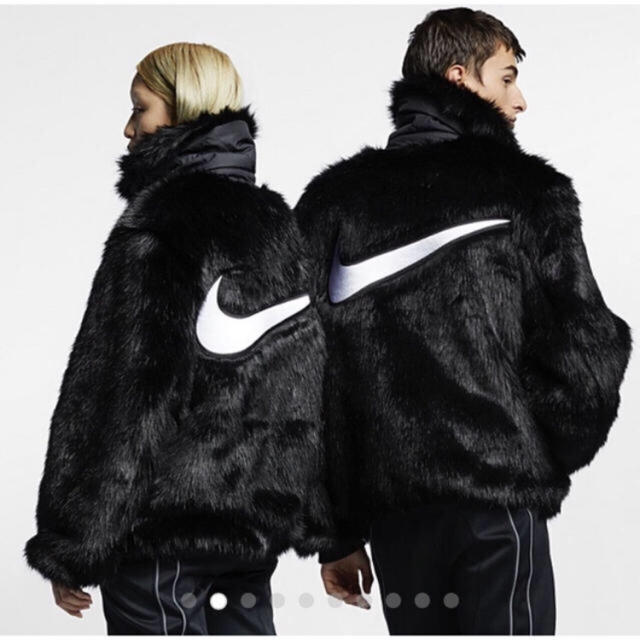 NIKE ×Ambush フェイクファーコートレディース