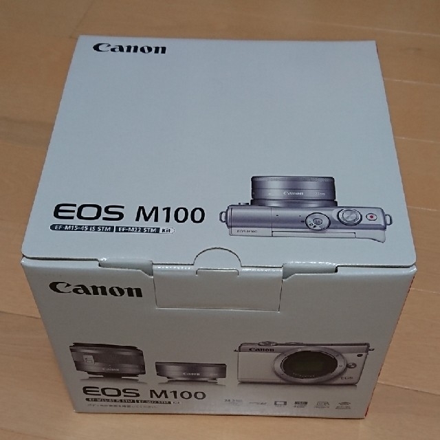 《新品・未使用》canon EOS M100 ダブルレンズキット ブラック