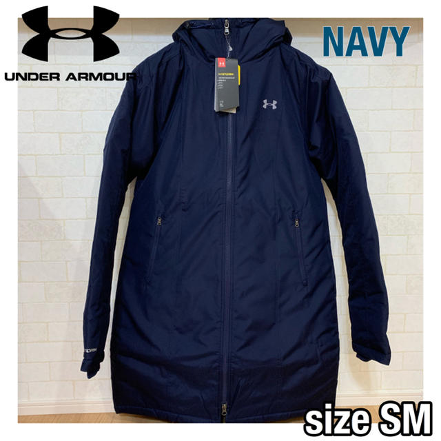 UNDER ARMOUR(アンダーアーマー)の【新品☆レディース】アンダーアーマー SM ロングコート ベンチコート レディースのジャケット/アウター(ロングコート)の商品写真