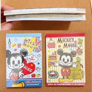 ディズニー(Disney)の在庫処分！ ディズニー A6サイズ メモ帳 2冊セット ❗(ノート/メモ帳/ふせん)