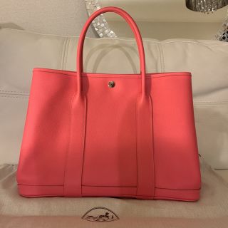 エルメス(Hermes)のエルメス ガーデンパーティー PM ローズアザレ(ハンドバッグ)