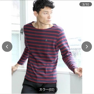 ジャンルーカジョルダーノ(Gianluca Giordano)の✨新品★未開封✨ボートネックボーダーロンＴ【GIORDANO】(Tシャツ/カットソー(七分/長袖))