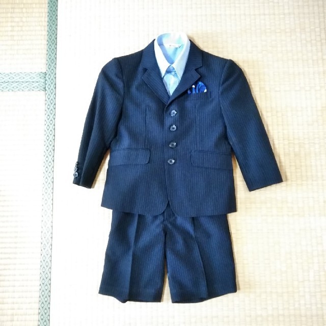 男児110cm  スーツ キッズ/ベビー/マタニティのキッズ服男の子用(90cm~)(ドレス/フォーマル)の商品写真