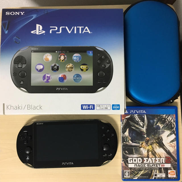 PS Vita PCH-2000 カーキブラック+αゲームソフト/ゲーム機本体