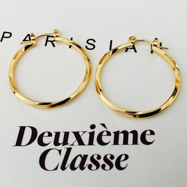 ★新品 DEUXIEME CLASSE ドゥーズィエムクラス ねじりフープピアス