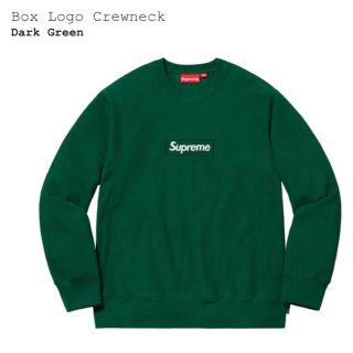 シュプリーム(Supreme)のsupreme box logo crewneck green(スウェット)