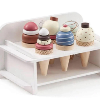 キッズコンセプト アイスクリーム おままごと 木製 北欧おもちゃ(知育玩具)