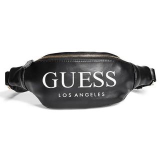 ゲス(GUESS)の【新品タグ付】GUESS ゲス ボディバッグ ウェストポーチ ユニセックス 黒(ボディバッグ/ウエストポーチ)