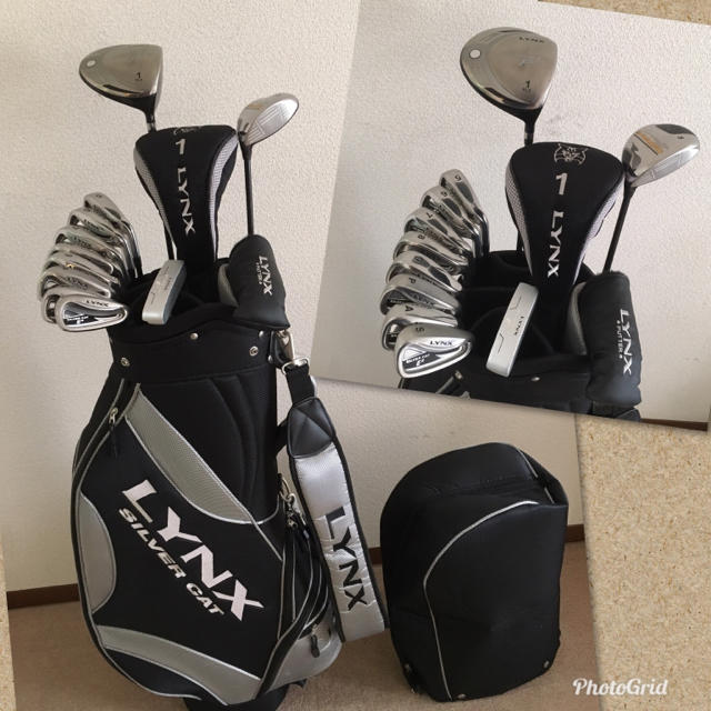 ネイビーシー LYNX Taylor Made Callaway バッグ ゴルフクラブセット