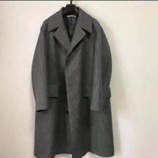 コモリ(COMOLI)のAURALEE DOUBLE FACE CHECK LONG COAT    (チェスターコート)