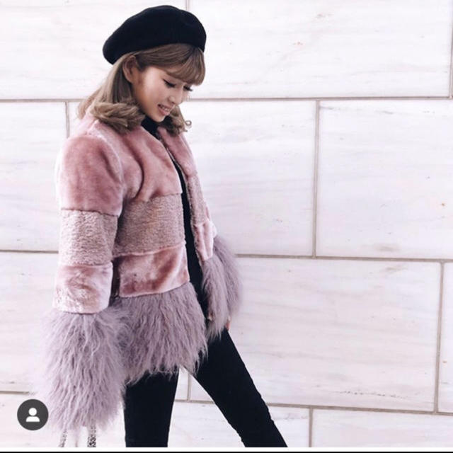 eimy istoire(エイミーイストワール)のdarich ピンクコート♡ レディースのジャケット/アウター(毛皮/ファーコート)の商品写真