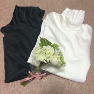 ユニクロ(UNIQLO)のタートルネック2枚セット💕(カットソー(長袖/七分))