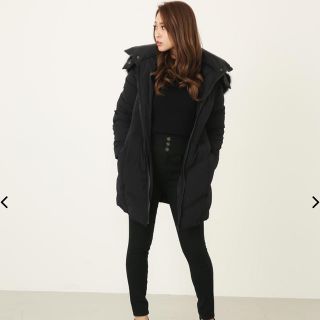 リエンダ(rienda)のFaux Fur ストレッチダウンCT(ダッフルコート)