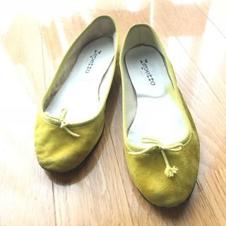 レペット(repetto)のrepetto 39 スエード イエロー(バレエシューズ)