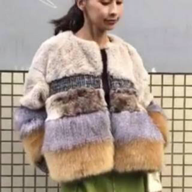 Ameri VINTAGE(アメリヴィンテージ)の期間限定値下げ MIXTURE FUR BLOUSON レディースのジャケット/アウター(ブルゾン)の商品写真