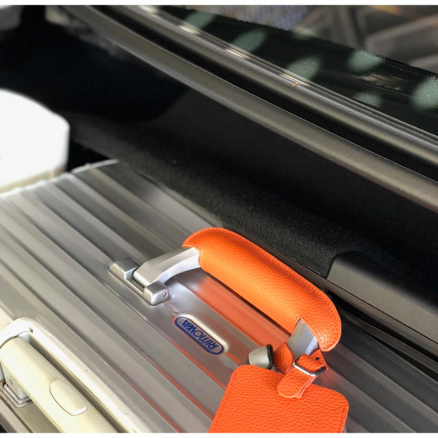 RIMOWA(リモワ)のリモワ RIMOWA 専用 革 レザー ハンドル カバー エルメス オレンジ メンズのバッグ(トラベルバッグ/スーツケース)の商品写真