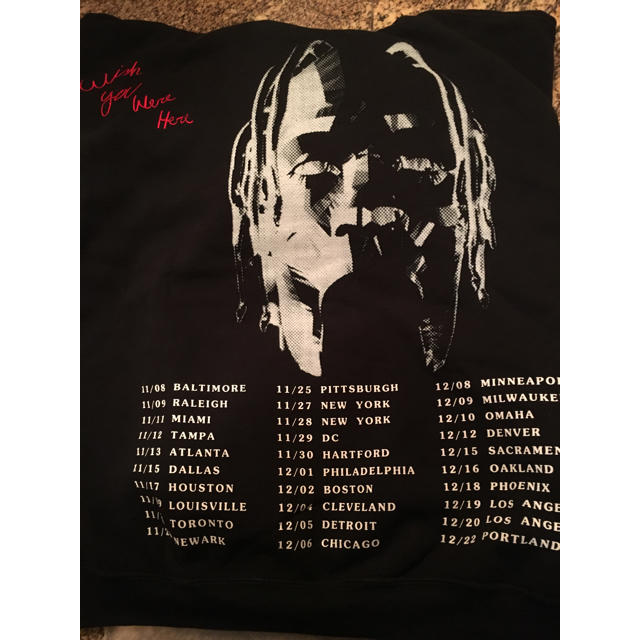 新品 Travis Scott Astroworld Tour Hoodie L