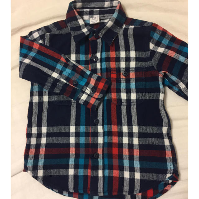 babyGAP(ベビーギャップ)のbaby gap チェックシャツ ネルシャツ フランネルシャツ 95 90 キッズ/ベビー/マタニティのキッズ服男の子用(90cm~)(ブラウス)の商品写真