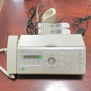 シャープ(SHARP)のSHARP ファックス電話 子機2台付き(OA機器)