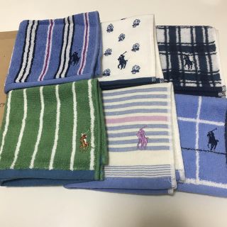 ラルフローレン(Ralph Lauren)のラルフローレン ミニタオル ハンカチ 6枚セット【新品未使用】(ハンカチ/ポケットチーフ)