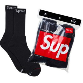 シュプリーム(Supreme)のsupreme 靴下 黒(ソックス)