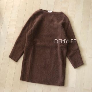 ロンハーマン(Ron Herman)の新品同様⭐️DEMYLEE／デミリー／ウール ボートネック 長袖ワンピース(ひざ丈ワンピース)