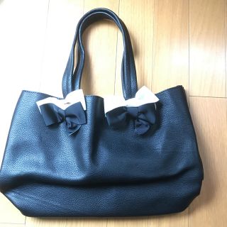 トッコ(tocco)の美品☆TOOCOのリボンバッグ(トートバッグ)