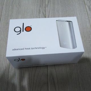 グロー(glo)の美品☆glo グロー　電子タバコ　シルバー(タバコグッズ)