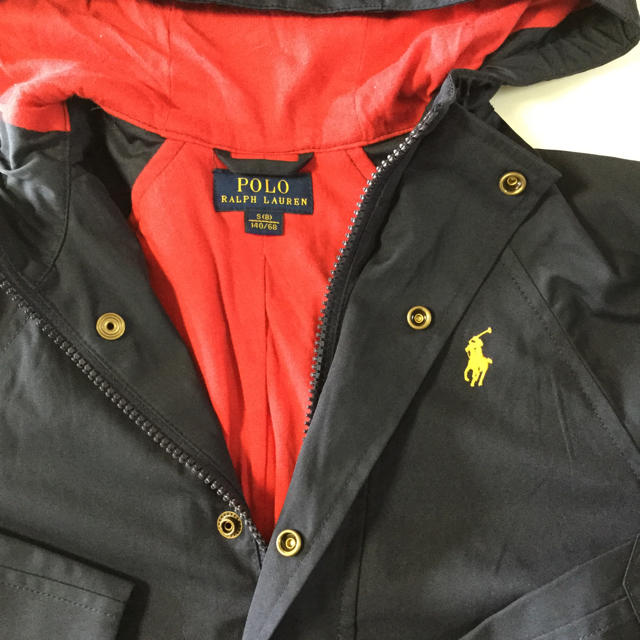 POLO RALPH LAUREN(ポロラルフローレン)の【ほぼ未使用】ラルフローレン スタジアムジャンパー 140 紺色 キッズ/ベビー/マタニティのキッズ服男の子用(90cm~)(ジャケット/上着)の商品写真