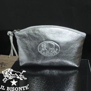 イルビゾンテ(IL BISONTE)のレアロゴ★新品★IL BISONTE 40周年記念銀革ポーチ C0525PE (ポーチ)