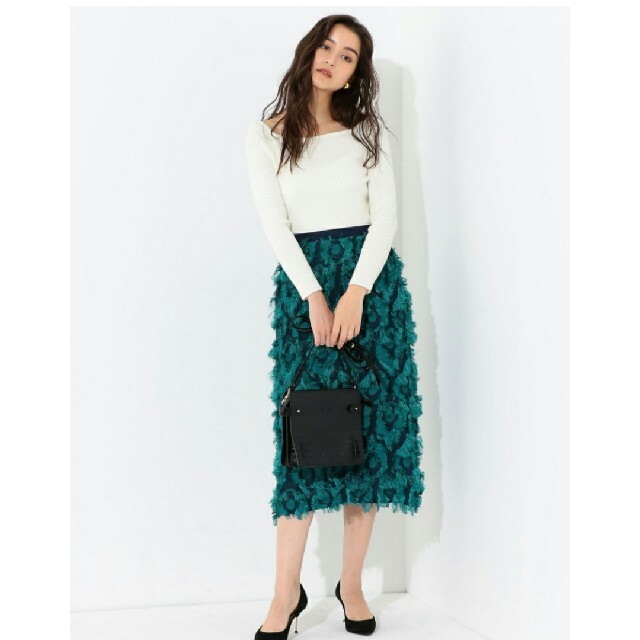 Jewel Changes(ジュエルチェンジズ)の新品　フリンジSK レディースのスカート(ロングスカート)の商品写真
