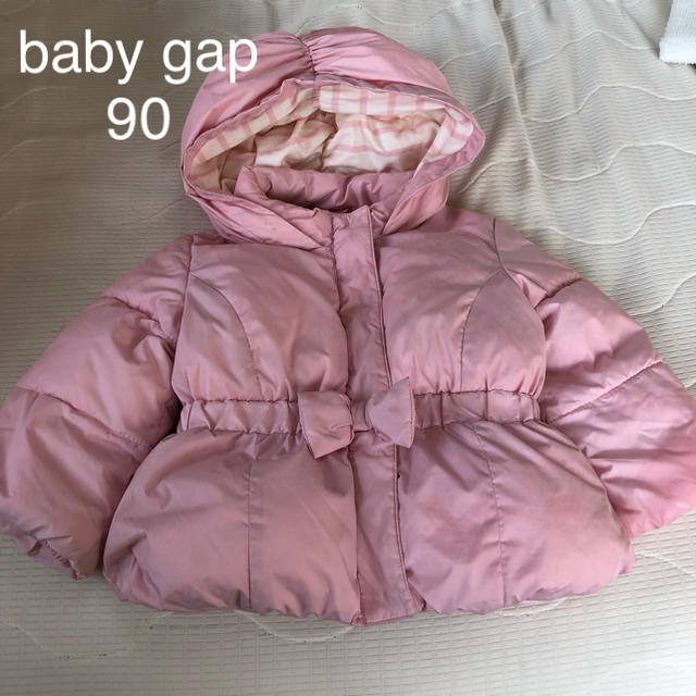 babyGAP(ベビーギャップ)のbaby gap 中綿コート ダウンジャケット 90 ピンク 18-24m キッズ/ベビー/マタニティのキッズ服女の子用(90cm~)(コート)の商品写真