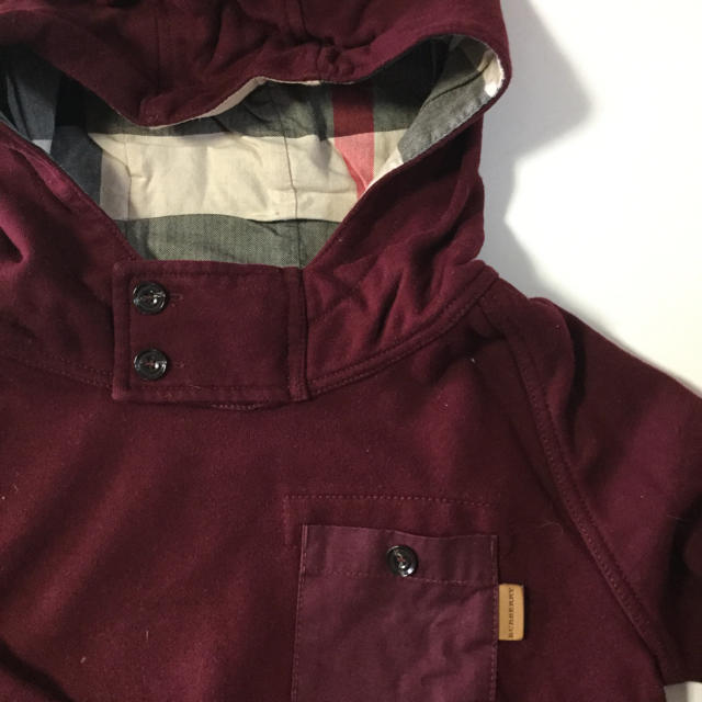 BURBERRY(バーバリー)の【ほぼ未使用】バーバリー パーカー 120 キッズ/ベビー/マタニティのキッズ服男の子用(90cm~)(Tシャツ/カットソー)の商品写真