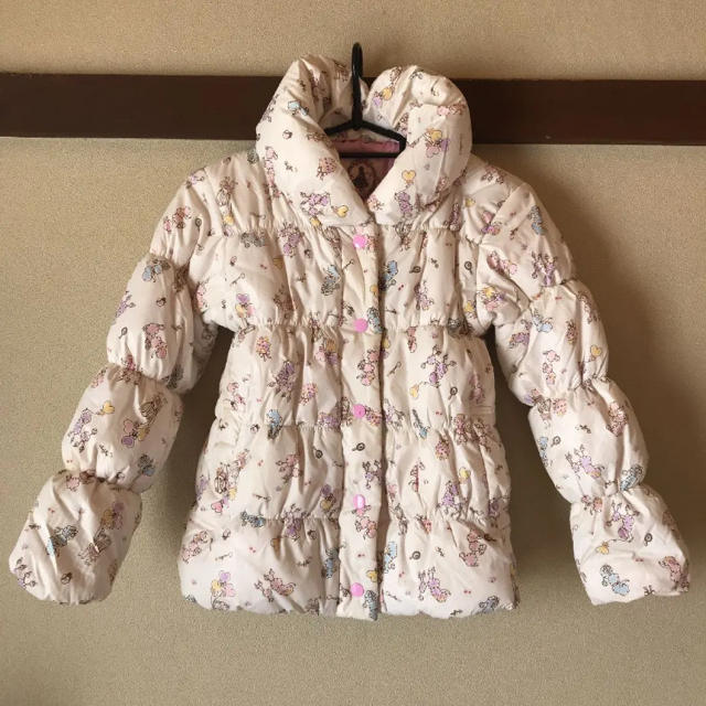 motherways(マザウェイズ)のプードル柄 中綿ジャケット キッズ/ベビー/マタニティのキッズ服女の子用(90cm~)(ジャケット/上着)の商品写真