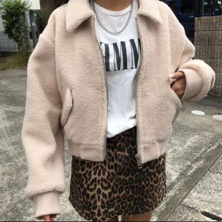 ZARA - ショート丈 ボア ブルゾンの通販 by shop｜ザラならラクマ