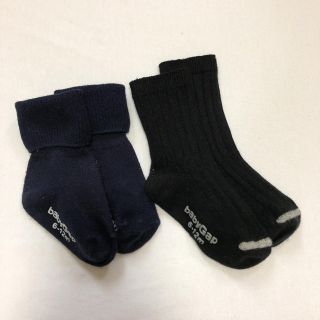 ベビーギャップ(babyGAP)のbaby GAP 靴下 2組セット（黒・紺）(靴下/タイツ)