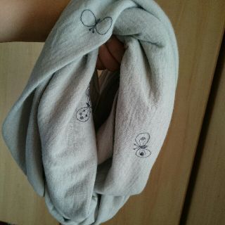 パトリツッィアペペ チベットラム ベージュグレー 大判 マフラー ...