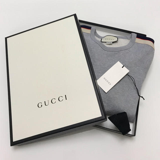 殿堂 トレーナー グッチ - Gucci グレー 美品 スウェット スウェット