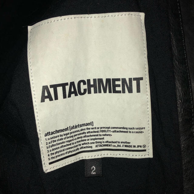 ATTACHIMENT(アタッチメント)のアタッチメント カーフレザージャケット メンズのジャケット/アウター(レザージャケット)の商品写真