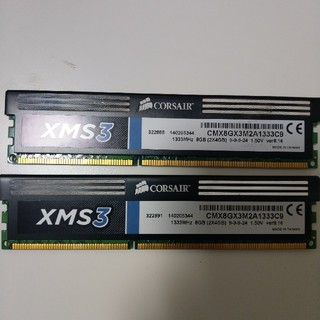値下げ：メモリ DDR3 Corsair 1333MHz 4GB x 2(PCパーツ)