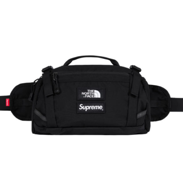 supreme tnf expedition waist bag black