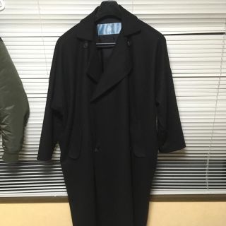 dulcamara 18aw フラノダブルロングコート(チェスターコート)