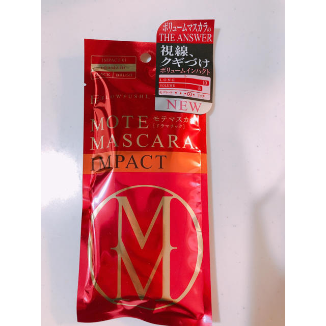 モテマスカラ インパクト ブラック コスメ/美容のベースメイク/化粧品(マスカラ)の商品写真