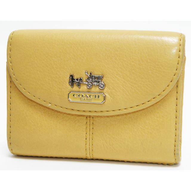 COACH(コーチ)のCOACHコーチカードケース 名刺入れ レザー 茶 良品 正規品 レディースのファッション小物(名刺入れ/定期入れ)の商品写真