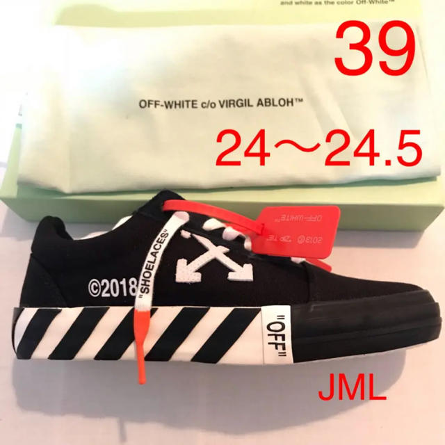 OFF-WHITE(オフホワイト)のOFF-WHITE VULC LOW TOP SNEAKER 黒 39 レディースの靴/シューズ(スニーカー)の商品写真