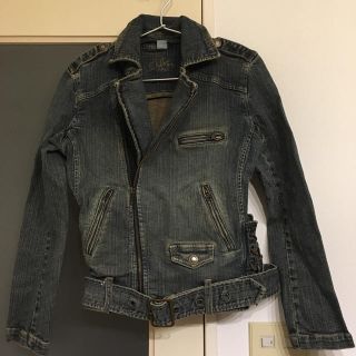 シルバージーンズ(Silver JEANS)のシルバージーンズ  デニムライダースジャケット(Gジャン/デニムジャケット)