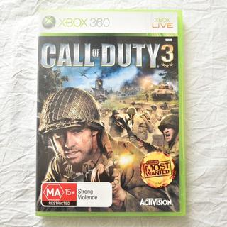 エックスボックス360(Xbox360)のXBOX360／Call of Duty 3（輸入版:アジア）【起動確認済】(家庭用ゲームソフト)